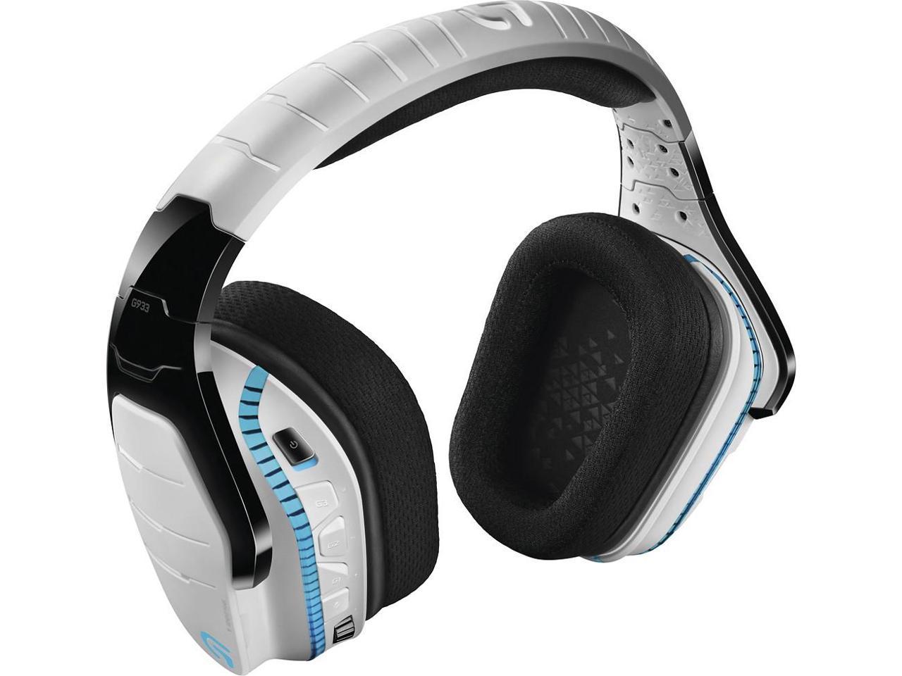 Logitech G933 Artemis Spectrum Wireless RGB 7.1 Dolby and DST Headphone Surround Sound Gaming Headset - White