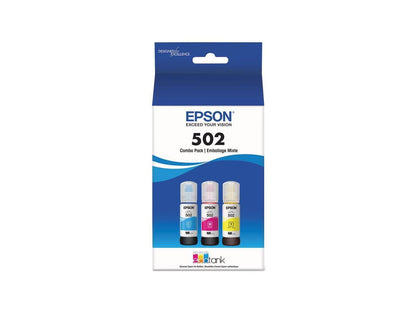 Epson T502 Multi-Color Ink Cartridges C/M/Y 3-Pack
