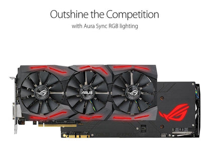ASUS ROG-STRIX-GTX1080TI-O11G-GAMING GeForce 11GB OC Edition VR Graphics Card
