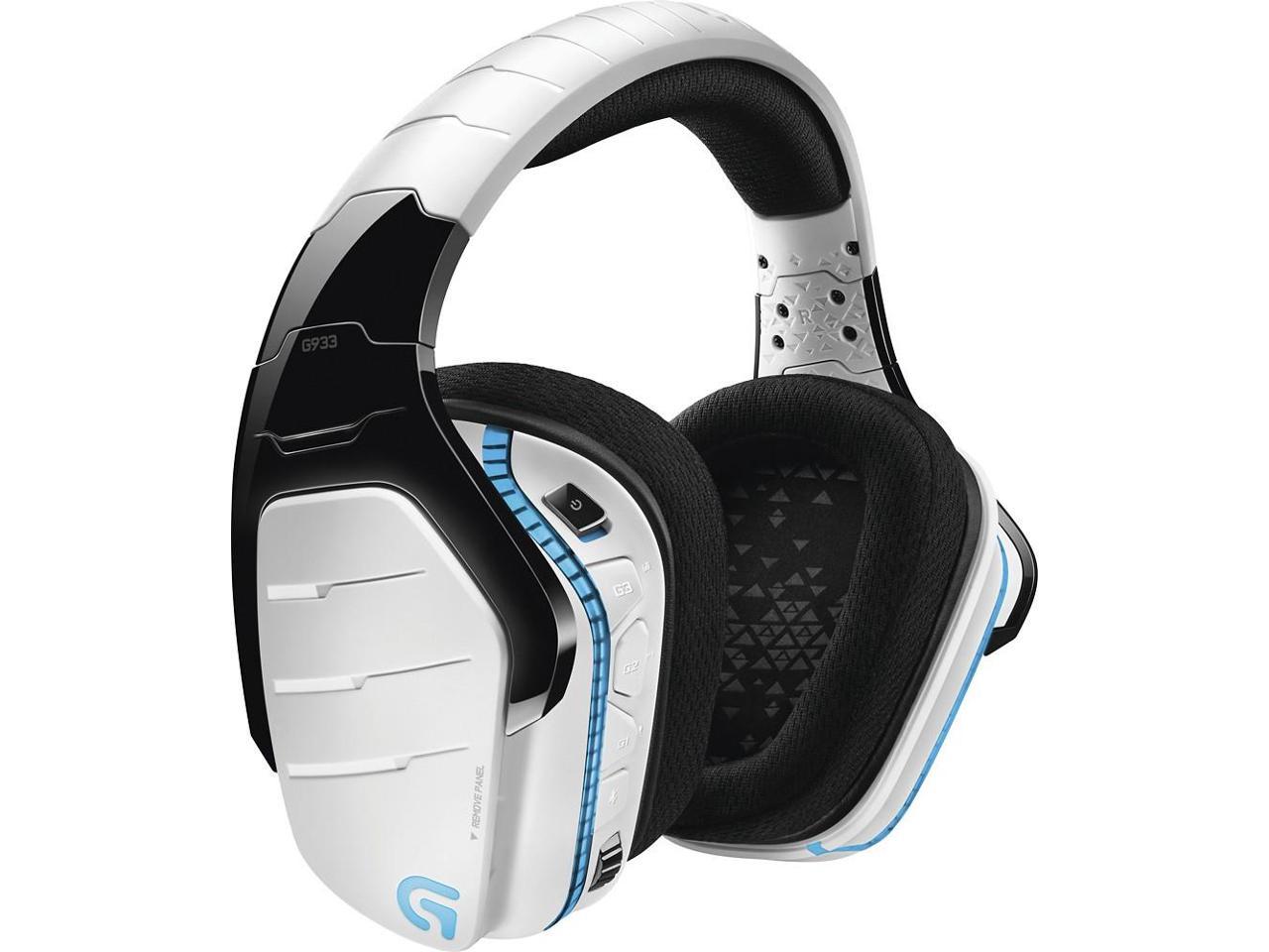 Logitech G933 Artemis Spectrum Wireless RGB 7.1 Dolby and DST Headphone Surround Sound Gaming Headset - White