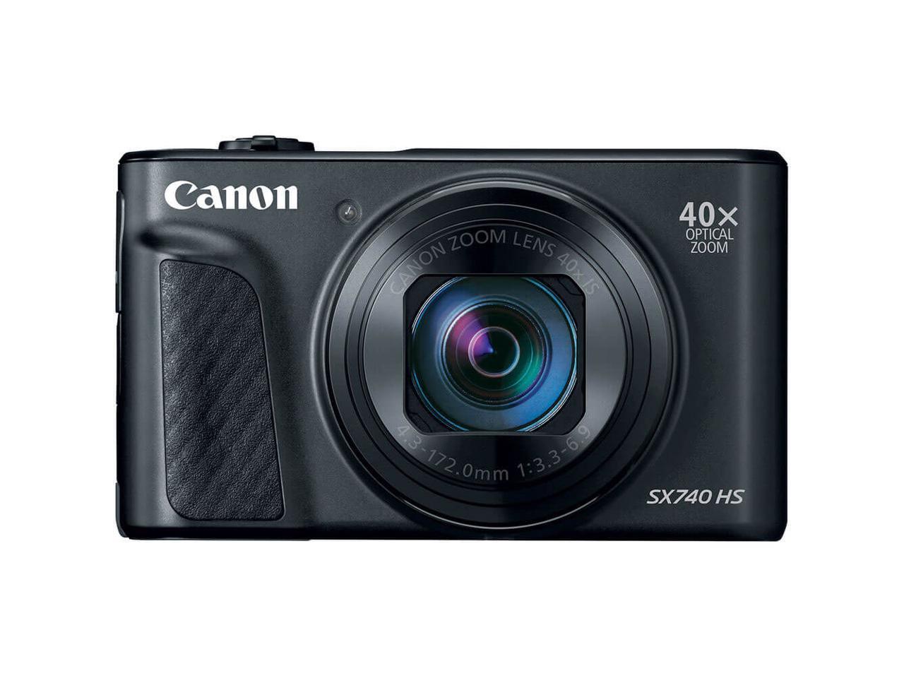 Canon SX740BK PowerShot SX740 HS Digital Camera - Black
