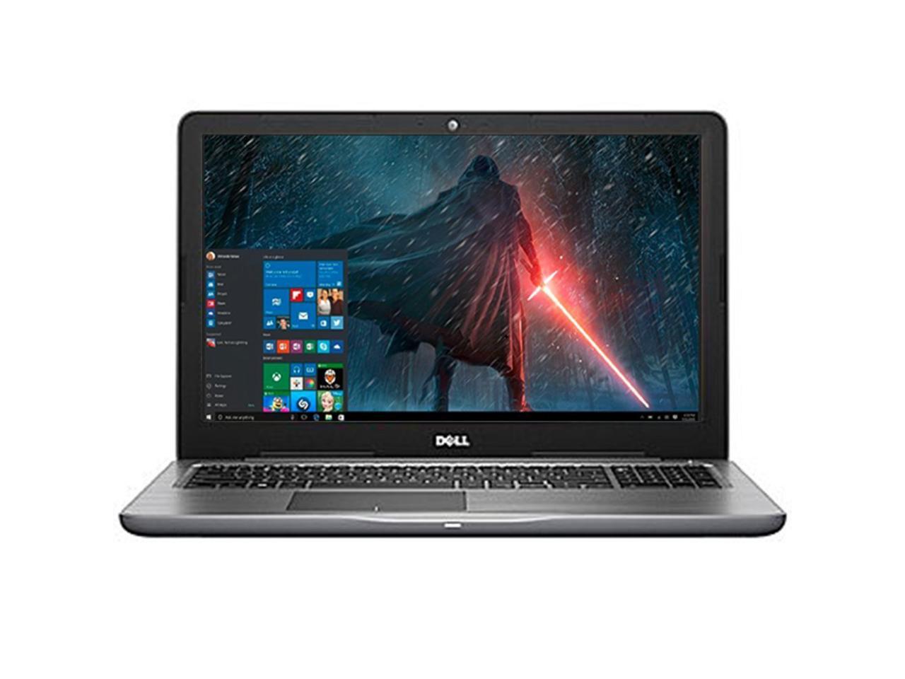 Dell Inspiron 15.6" LED-Backlit Display Laptop PC Intel i5-7200U Processor 8GB DDR4 RAM 256GB SSD DVD-RW Backlit-keyboard HDMI 802.11ac Webcam Bluetooth Windows 10-Gray