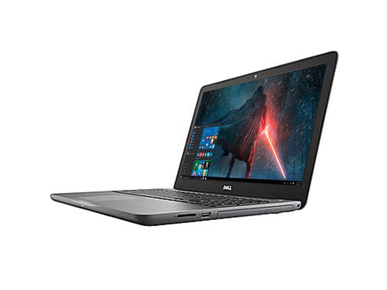 Dell Inspiron 15.6" LED-Backlit Display Laptop PC Intel i5-7200U Processor 8GB DDR4 RAM 256GB SSD DVD-RW Backlit-keyboard HDMI 802.11ac Webcam Bluetooth Windows 10-Gray