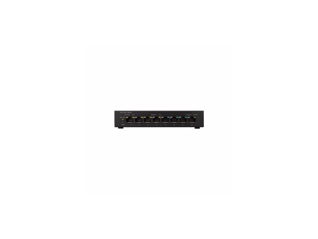 Cisco Small Business Sg110D-08HP - Switch - 8 Ports - Unmanaged - Desktop - SG110D-08HP-NA