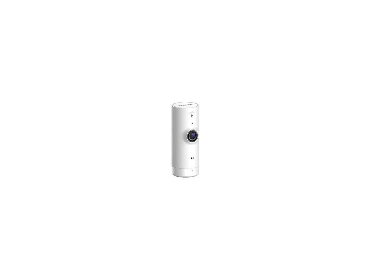 D-Link Mini HD Wi-Fi Indoor Camera - HD Resolution - Night Vision - Remote Access - White (DCS-8000LH)