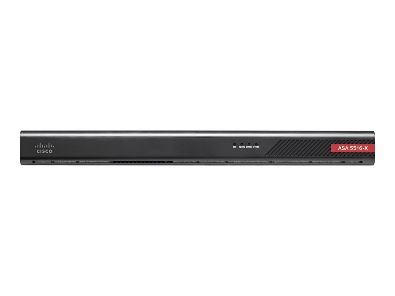 Cisco ASA 5516-X Network Security/Firewall Appliance - 8 Port - 10/100/1000Base-T - Gigabit - 3DES,