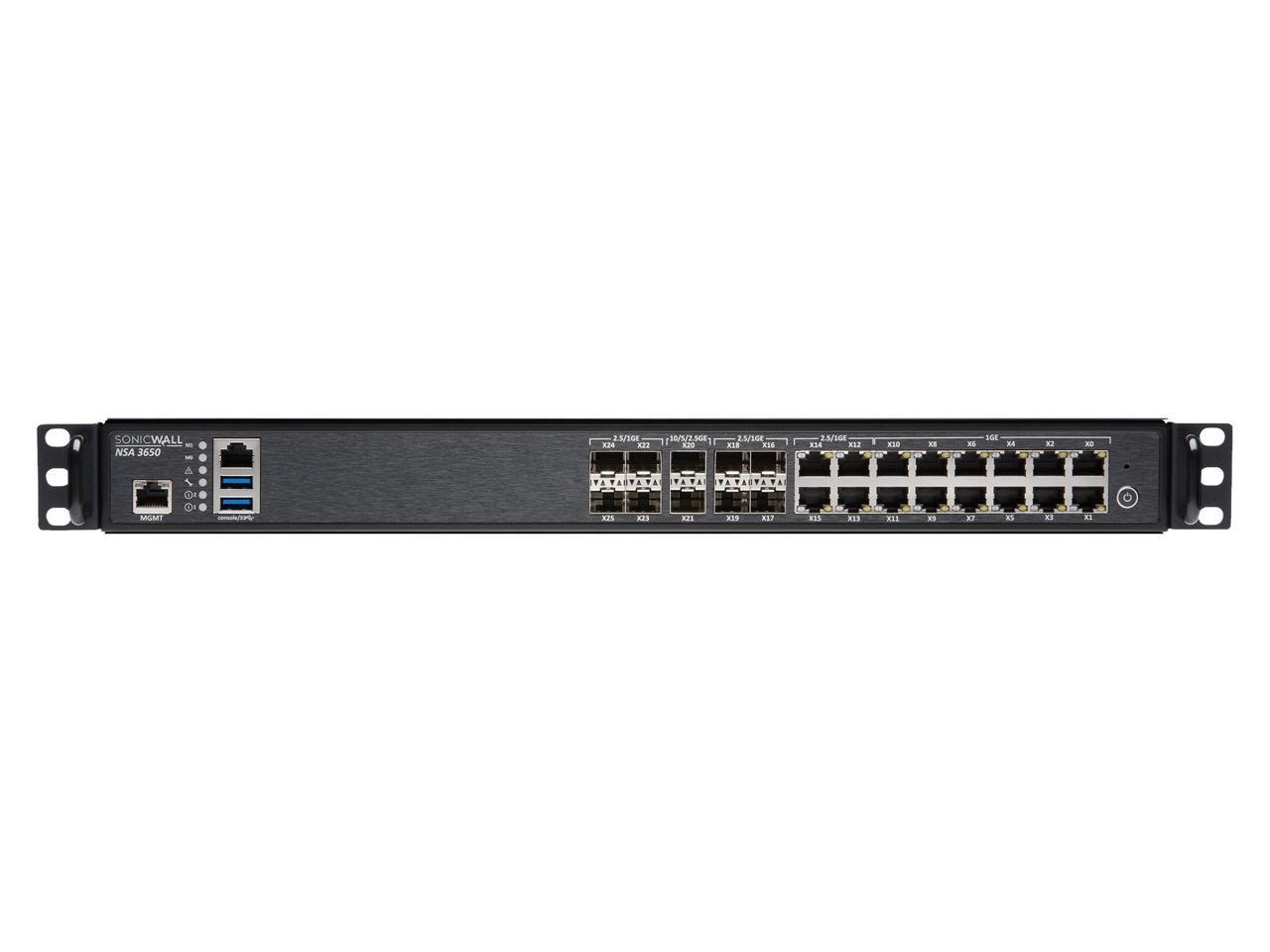 SonicWALL - 01-SSC-4082 - SonicWall NSA 3650 Network Security/Firewall Appliance - 16 Port - 1000Base-T, 10GBase-X -