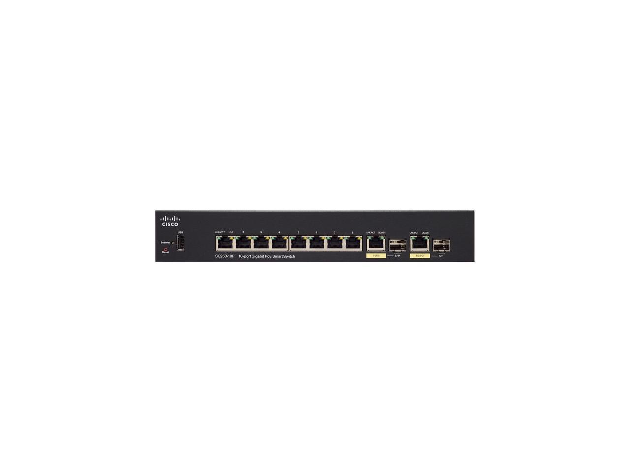CISCO SG250-10P 10-PORT