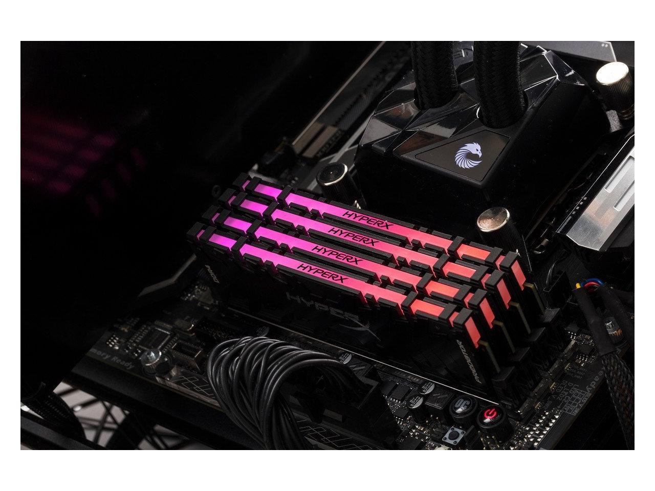 HyperX Predator DDR4 RGB 16GB (2 x 8GB) 4000MHz CL19 DIMM XMP RAM Memory/Infrared Sync Technology Black (HX440C19PB3AK2/16)