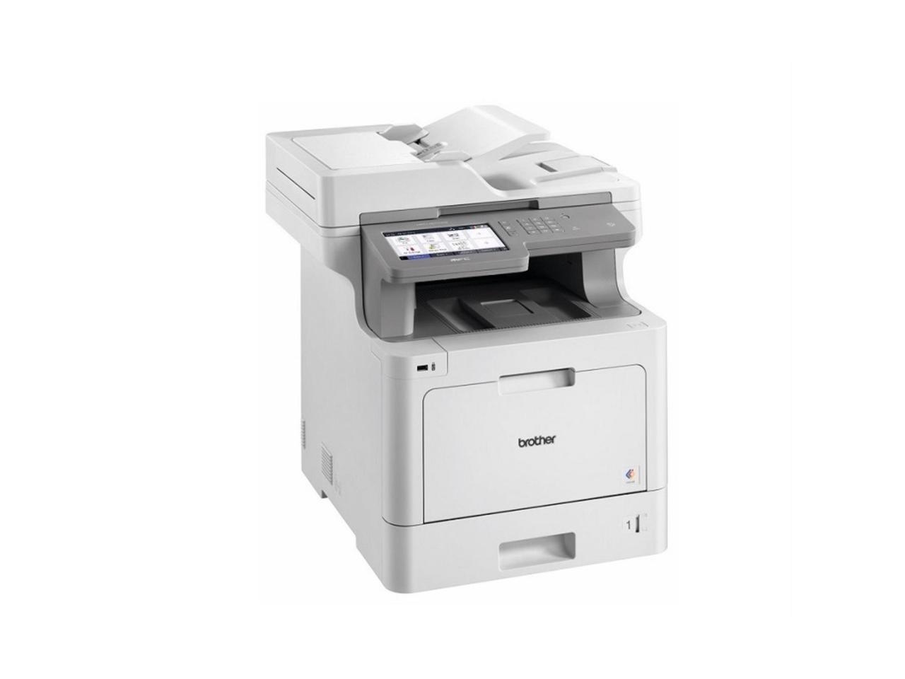 Brother Business Color Laser All-in-One MFC-L9570CDW - Duplex Printing - Wireless LAN - Copier/Fax/Printer/Scanner - 33 ppm Mono/33 ppm Color - 2400 x 600 dpi Print - 7" LCD Touchscreen - Gigabit