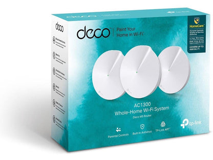 TP-Link Deco M5 Whole Home Mesh WiFi System | Unique Antivirus Security Prote...
