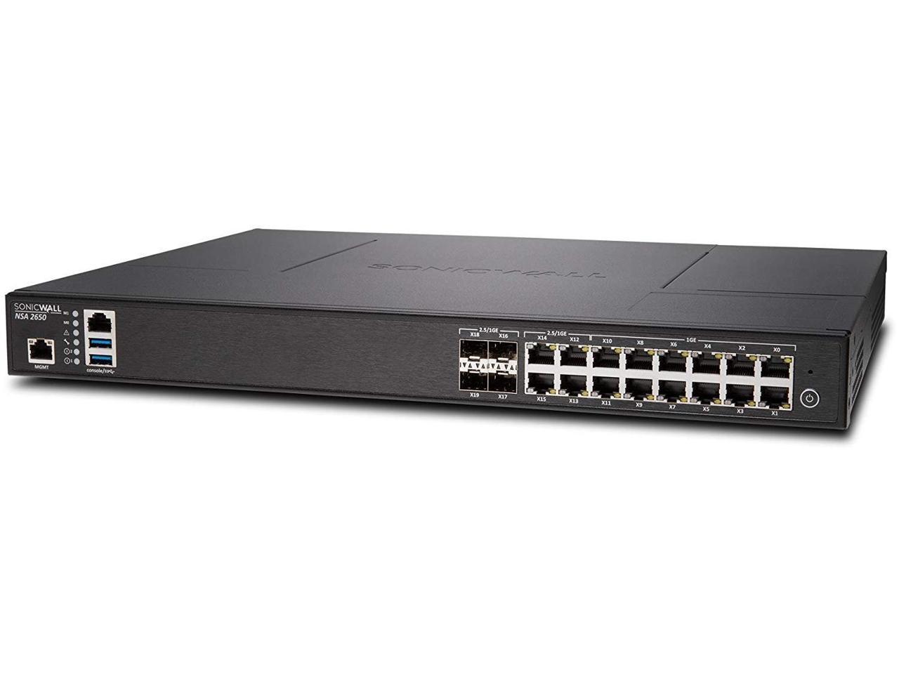 SonicWALL - 01-SSC-3098 - SonicWall NSA 2650 Network Security/Firewall Appliance - 16 Port - 10/100/1000Base-T - Gigabit