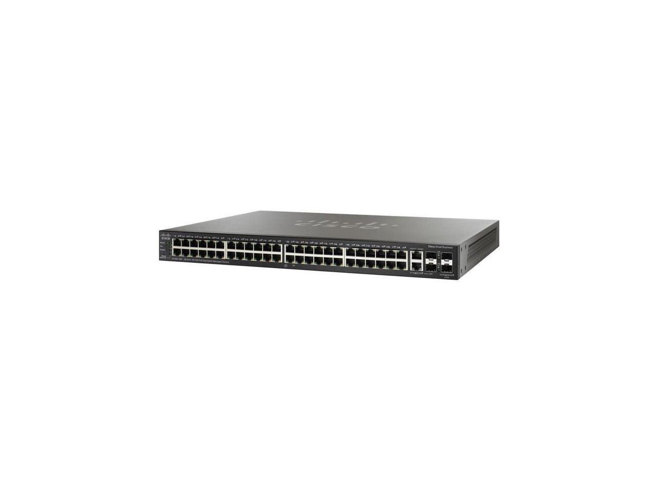 Cisco Sf350-48P 48-Port 10 100 Poe Managed Switch