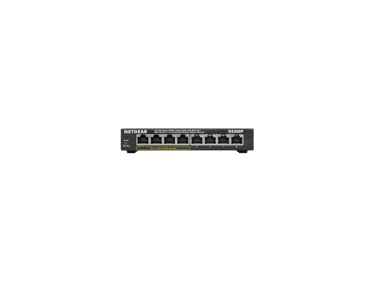 NET-GS308P-100NAS8-Port Gigabit Ethernet Switch 4 POE