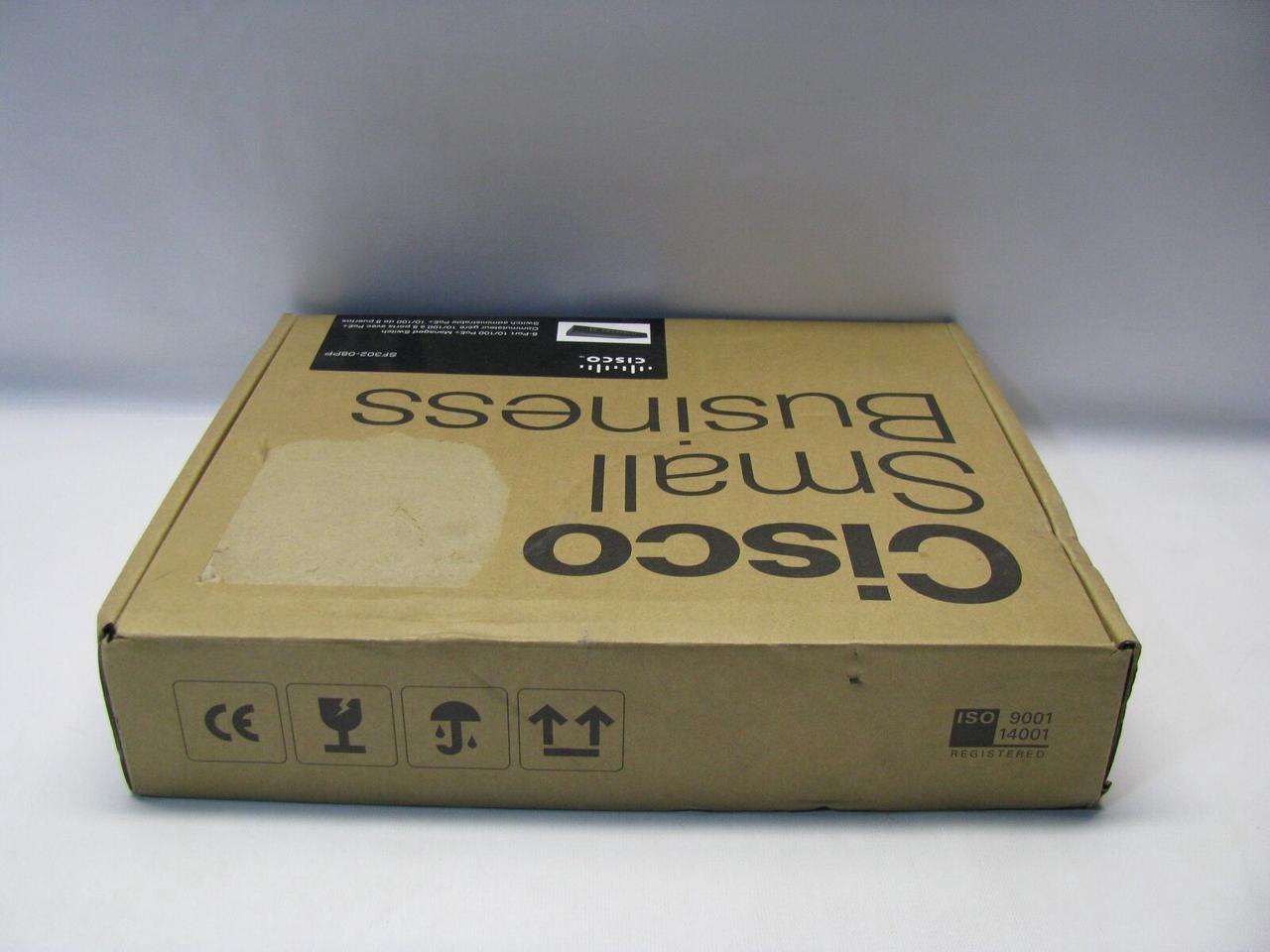Cisco SF302-08PP 8 Port 10/100 PoE+ Managed Switch *New Sealed*