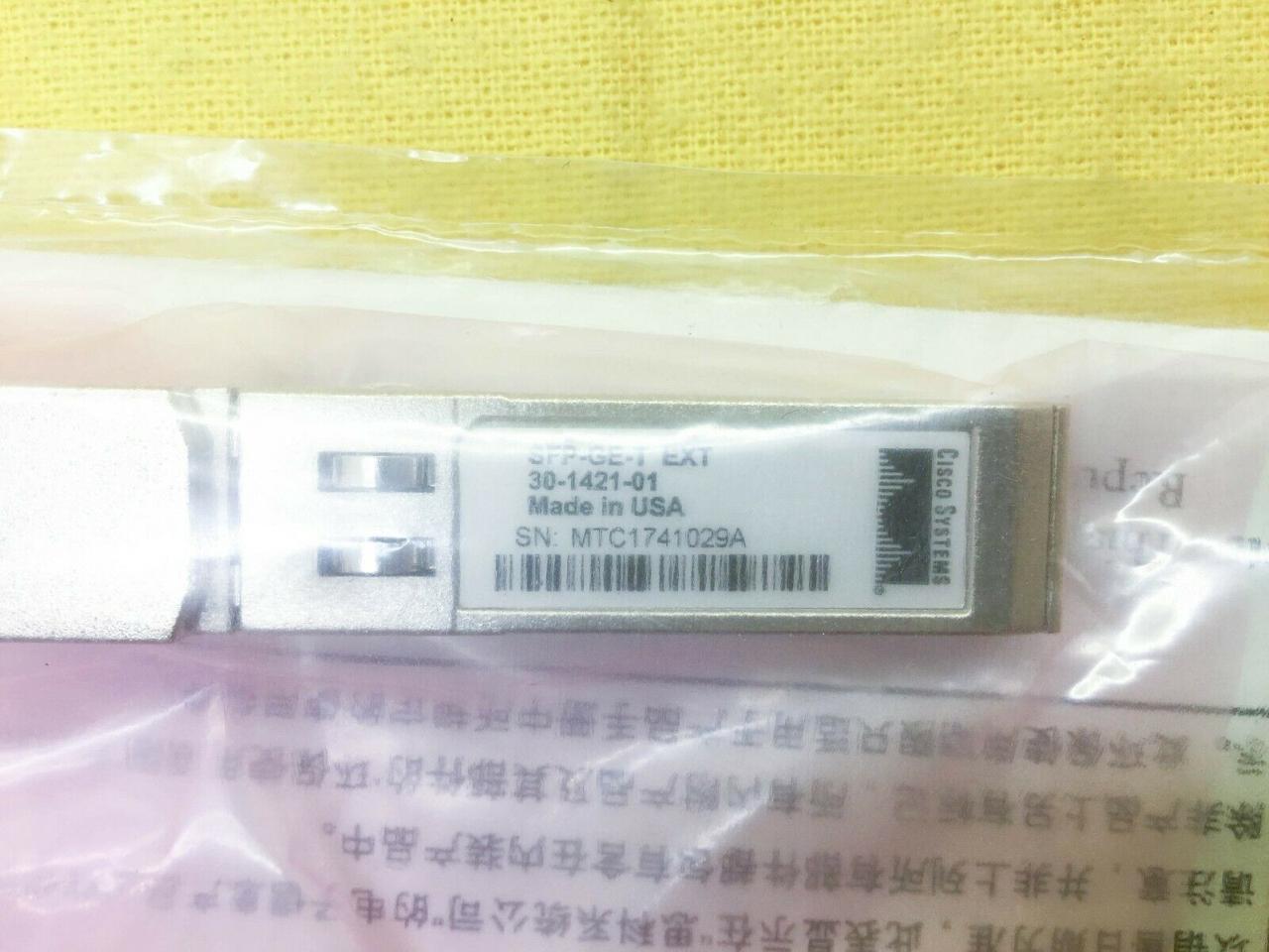 NEW Sealed Cisco SFP-GE-T 1000Base-T Transceiver Module P/N 30-1421-01 F/S