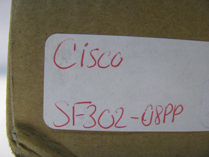 Cisco SF302-08PP 8 Port 10/100 PoE+ Managed Switch *New Sealed*