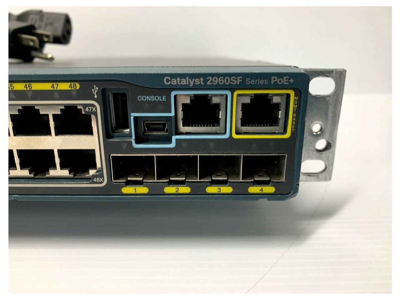 Cisco | WS-C2960S-F48FPS-L | 48-Port Fast Ethernet PoE Switch W/Rack Mount