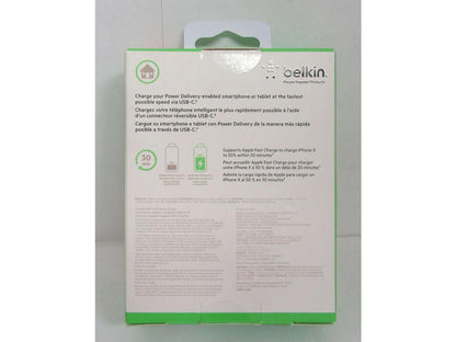 Belkin BOOSTUP Power Delivery 27W USB-C Wall Charger - White