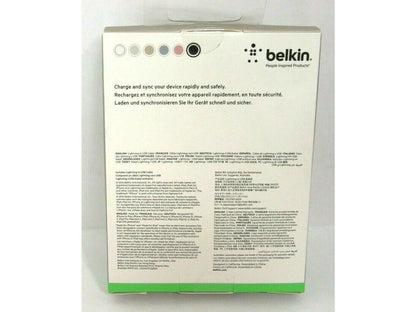 Belkin Metallic Lightning to USB A Cable Black (4ft) F8J144BT04-BLK