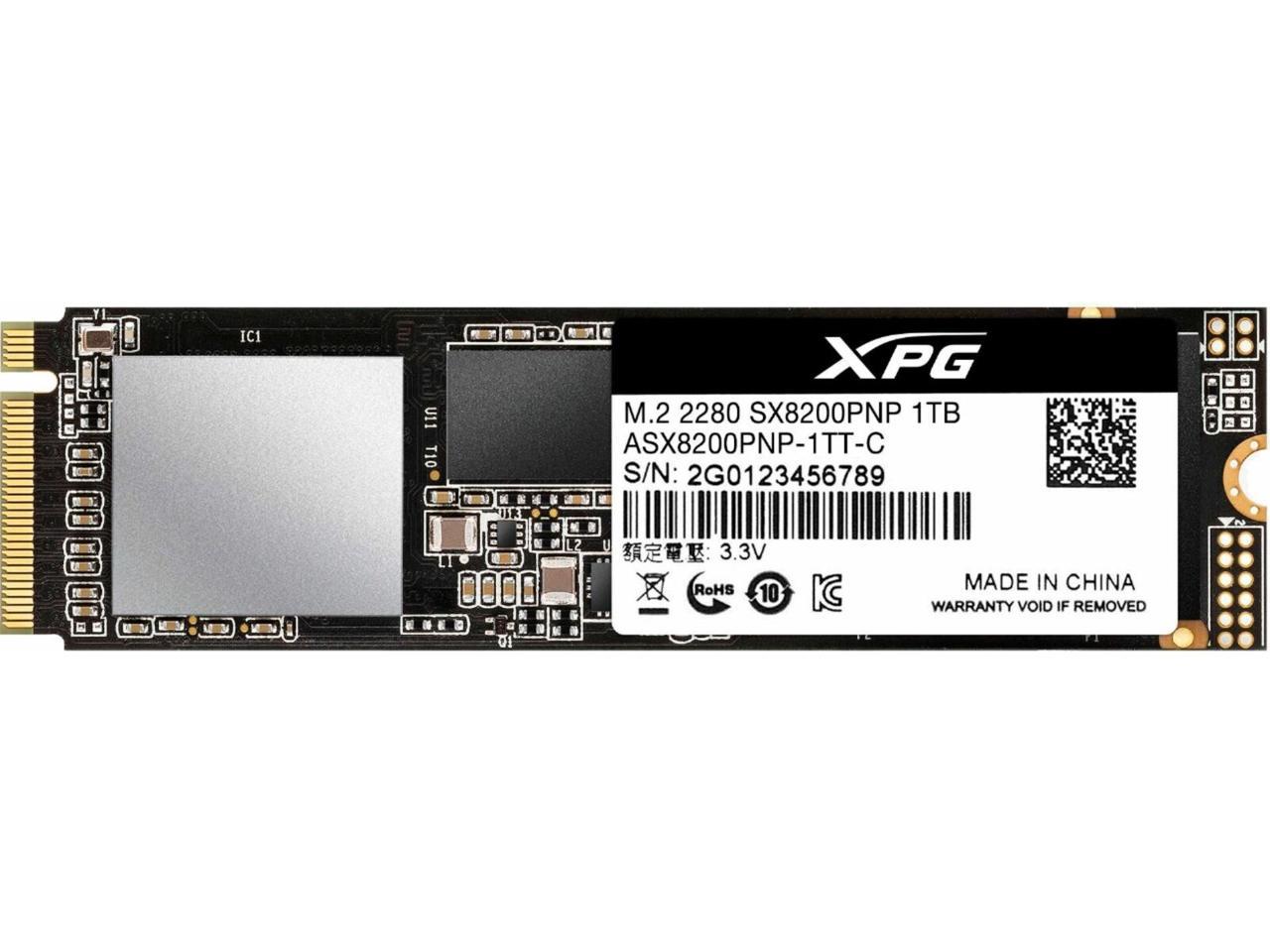 Adata - XPG - SX8200 Pro Series 1TB Internal PCIe Express 3.0 Gen3x4 M.2 2280...
