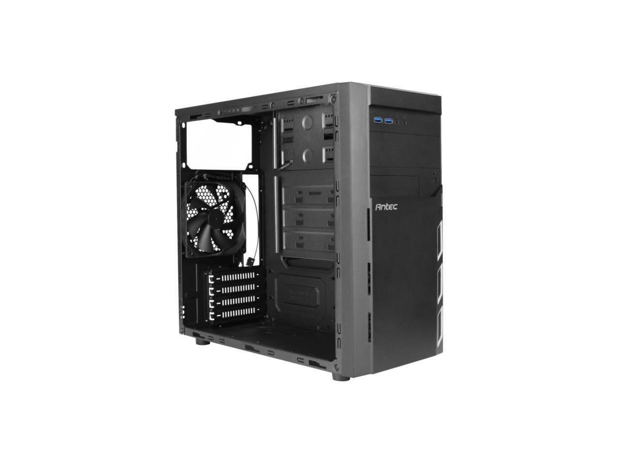 Antec VSK3000 ELITE No Power Supply MicroATX Case (Black)