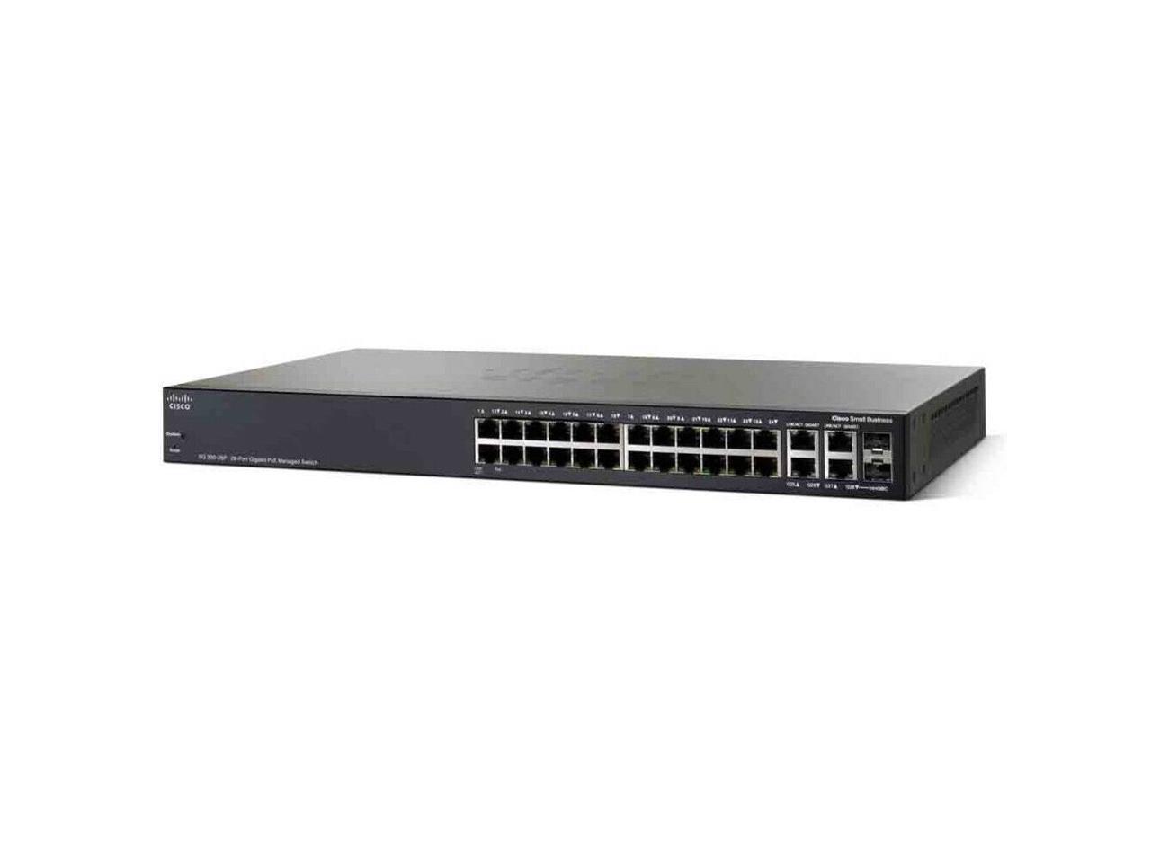 Cisco Sg350-28P-K9-Na Sg350-28P 28Pt Gigabit Poe Mgd Swch