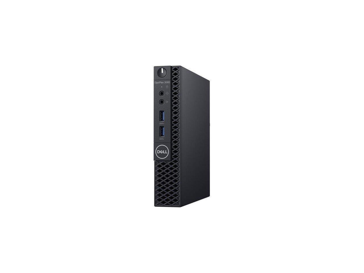Dell OptiPlex 3000 3060 Desktop Computer - Intel Core i5 (8th Gen) i5-8500T 2.10 GHz - 4 GB DDR4 SDRAM - 500 GB HDD - Windows 10 Pro 64-bit (English/French/Spanish) - Micro PC