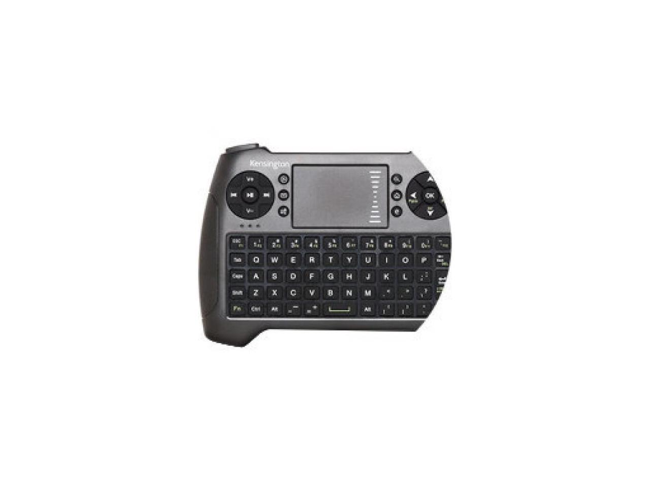 Kensington Wireless Handheld Keyboard - Wireless Connectivity - RF - USB InterfaceTouchPad - -
