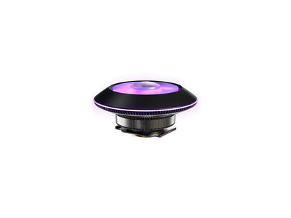 Cooler Master MasterAir G100M RGB Top Down Low Profile Mini ITX CPU Air Cooler, Copper Heat Column Base, Aluminum Fins, 92mm RGB Ring Fan, RGB Lighting for AMD Ryzen/Intel LGA1200/1151