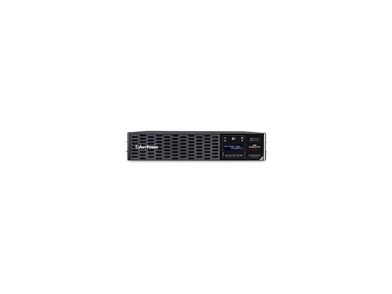 CYBERPOWER SYSTEMS (USA), INC. PR2200RT2U SINE WAVE, 2U RACK/TOWER, 8 X NEMA 5-20R, NEMA L5-30P W/10FT CORD, USB, SERI