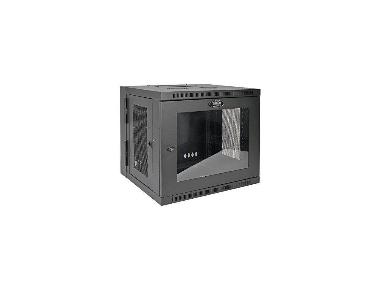 Tripp Lite 10U Wall-Mount Rack Enclosure Server Cabinet, Hinged Back, Clear Acrylic Window (SRW10USG)
