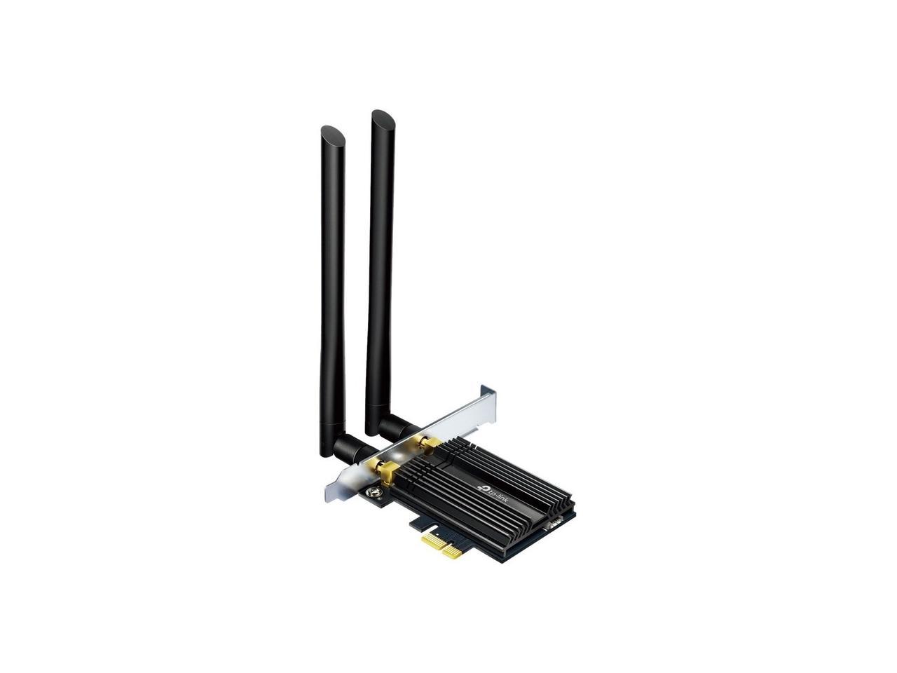 TP-Link WiFi 6 AX3000 PCIe WiFi Card for PC with Heat Sink (Archer TX50E), Bluetooth 5.0, 802.11AX Dual Band Wireless Adapter with MU-MIMO, Ultra-Low Latency