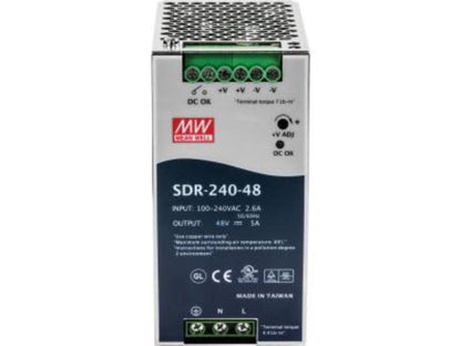 TRENDnet TI-S24048 DIN Rail 48V 240W Power Supply for TI-PG80