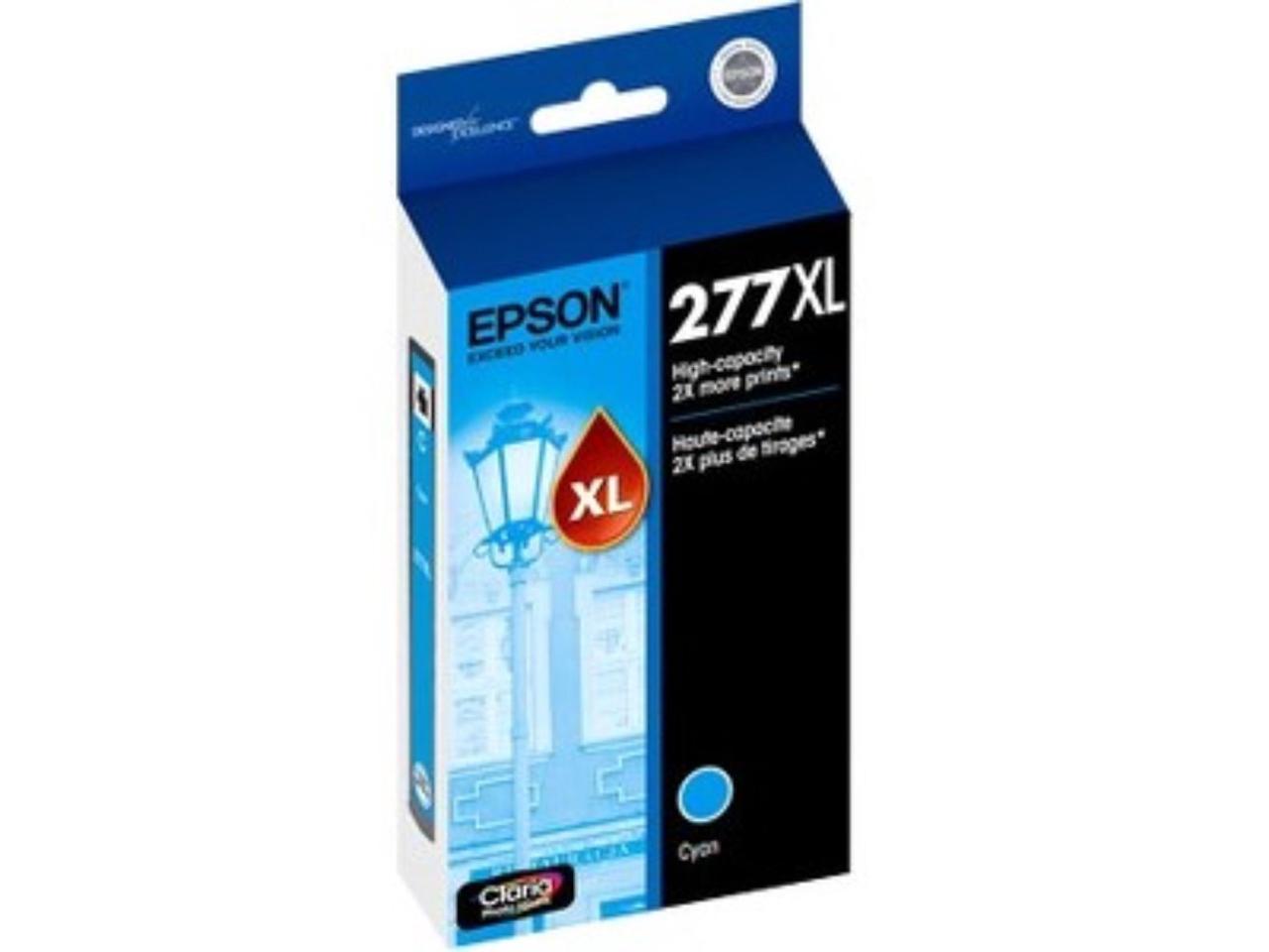 Epson T277XL220S Durabrite Ultra High-Capacity Ink Cartridge, Cyan - Extra Large