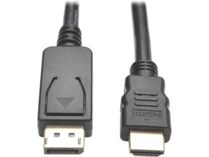 Tripp Lite DisplayPort 1.2 to HD Active Adapter Cable, DP with Latches to HDMI (M/M), UHD 4K x 2K/1080p, 6 ft. (P582-006-V2-ACT)