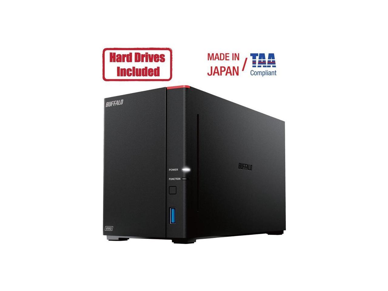 Buffalo LinkStation SoHo 720DB 4TB Hard Drives Included (2 x 2TB, 2 Bay)