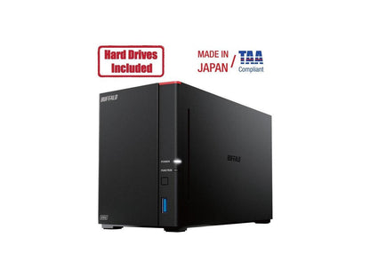 Buffalo LinkStation SoHo 720DB 4TB Hard Drives Included (2 x 2TB, 2 Bay)