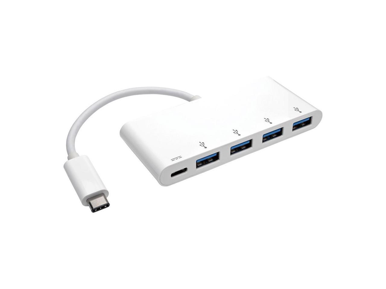 Tripp Lite 4-Port USB 3.1 USB-C to USB-A Hub w/ USB-C Charging Port 5 Gbps (U460-004-4A-C)