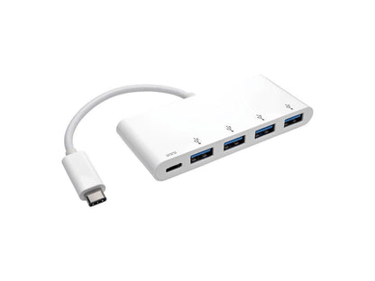 Tripp Lite 4-Port USB 3.1 USB-C to USB-A Hub w/ USB-C Charging Port 5 Gbps (U460-004-4A-C)