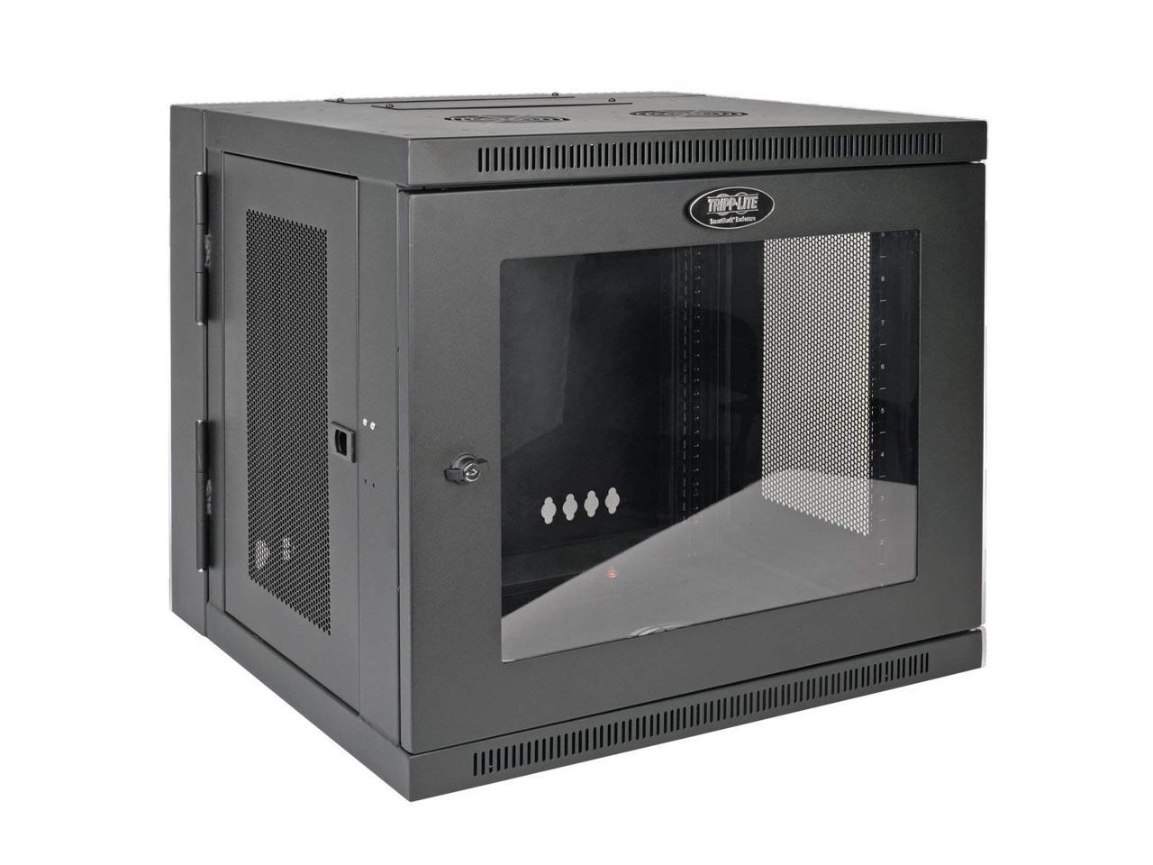 Tripp Lite 10U Wall-Mount Rack Enclosure Server Cabinet, Hinged Back, Clear Acrylic Window (SRW10USG)