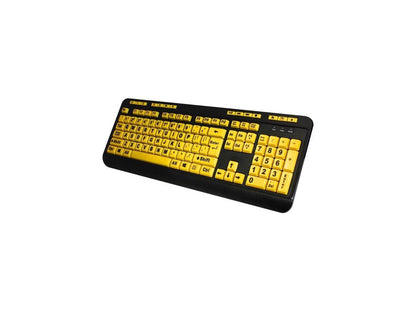 ADESSO INC. AKB-132UY 4X Print Hi Contrast Kyb
