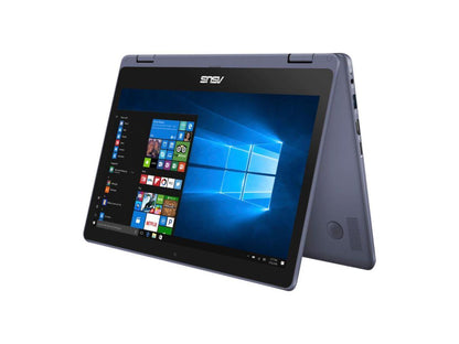 Asus VivoBook 90NB0H01-M02890 11.6 Inch Touch Screen Flip Laptop - Intel Pentium N4200 - 4 GB RAM - 128 GB Solid State Drive - Windows 10 Home S mode - 64 bit - Star Gray