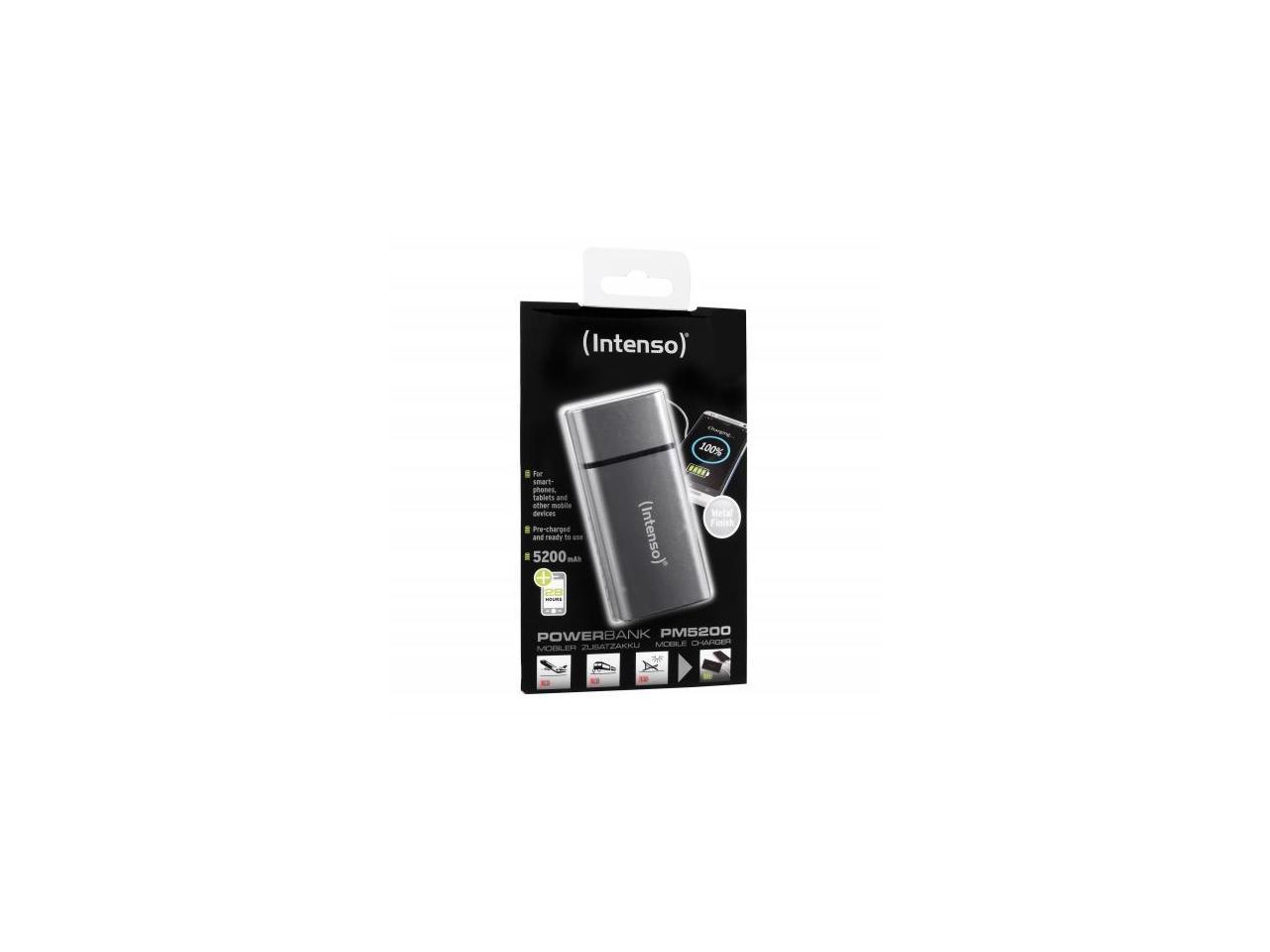 Intenso 5200mAh Cool Grey Powerbank (PM5200)