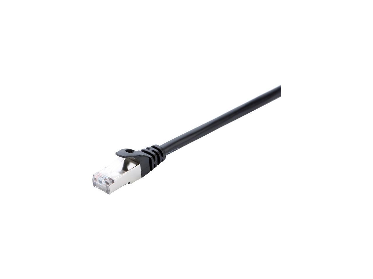 V7 CAT5E STP Network (RJ45 m/m), Black 7ft
