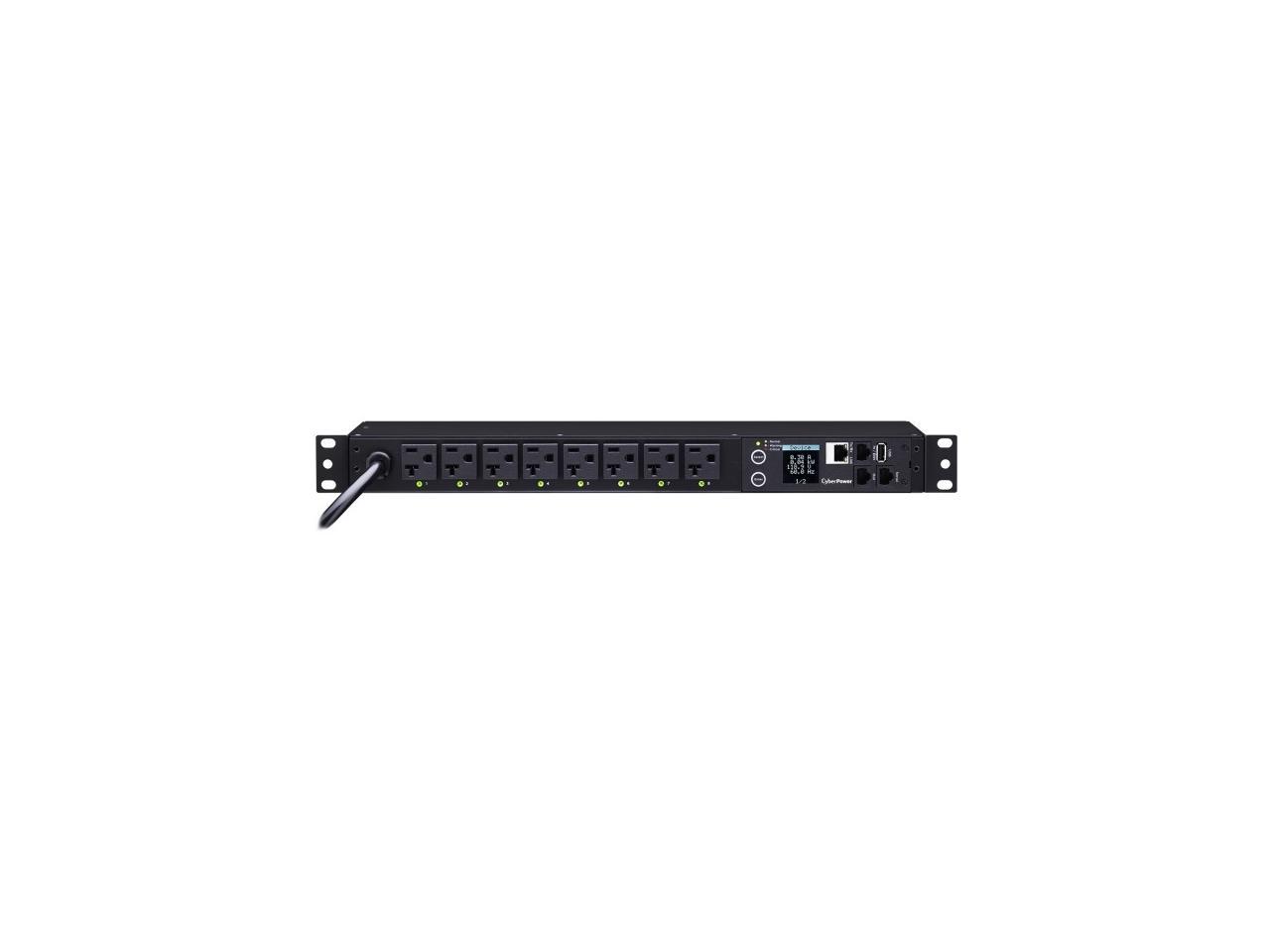 CYBERPOWER PDU41002 Switched PDU 20A 1u 8 Out 120V