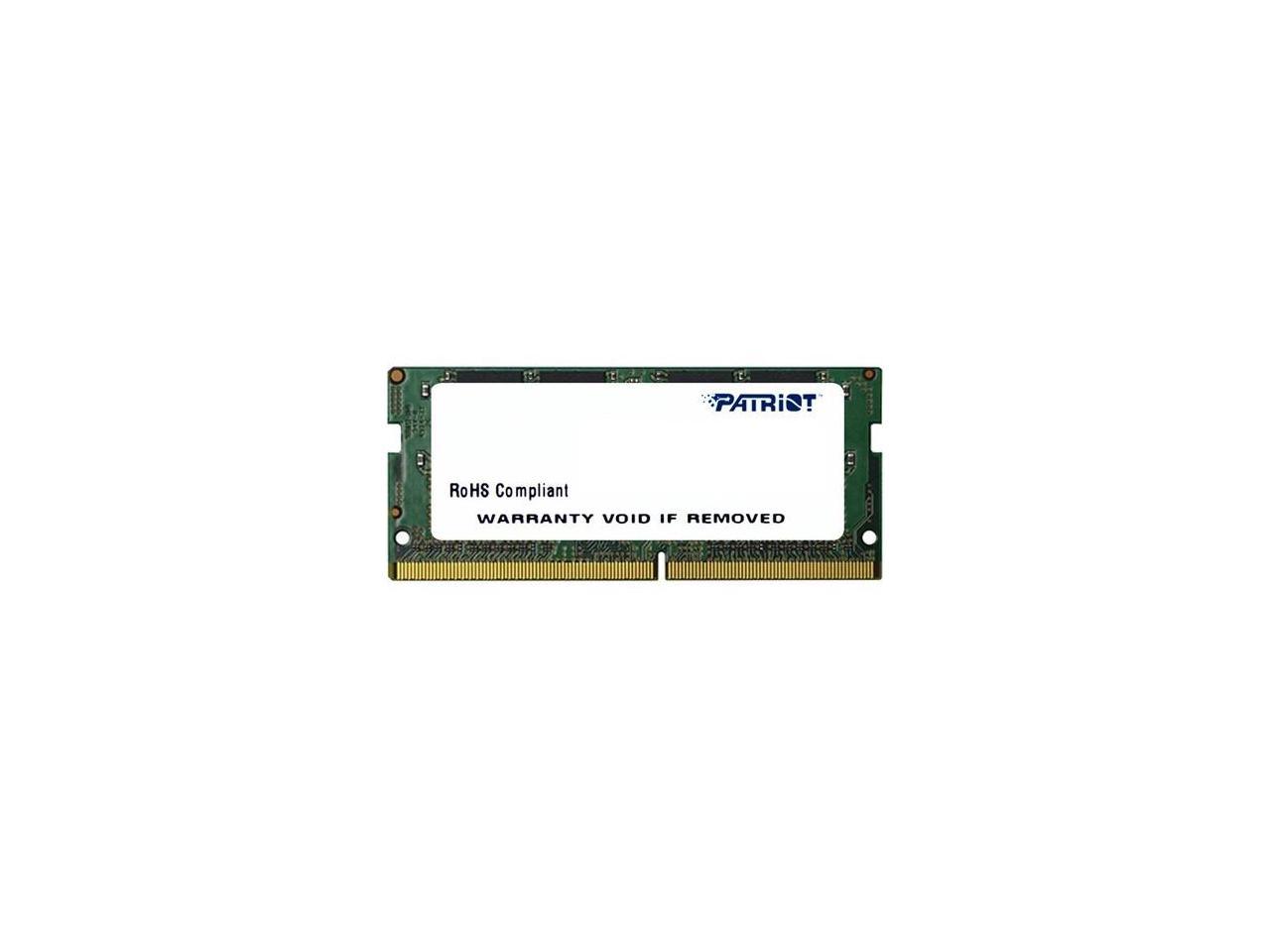Patriot Signature Line 16GB 260-Pin DDR4 SO-DIMM DDR4 2400 (PC4 19200) Memory (Notebook Memory) Model PSD416G24002S