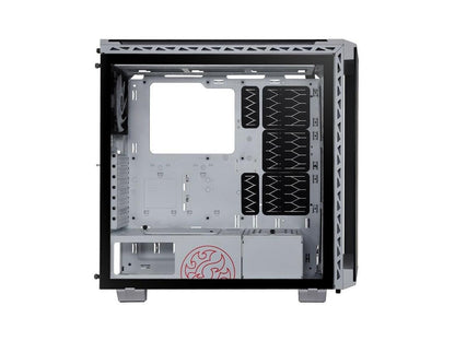 XPG BATTLECRUISER ATX Mid-Tower RGB Case: Tempered Glass Tool-Less Design White
