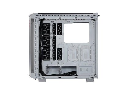 XPG BATTLECRUISER ATX Mid-Tower RGB Case: Tempered Glass Tool-Less Design White