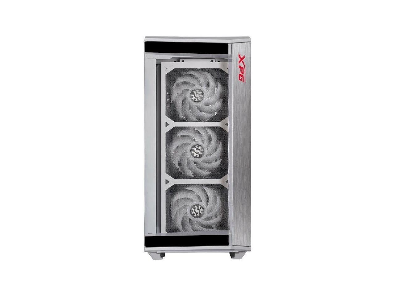 XPG BATTLECRUISER ATX Mid-Tower RGB Case: Tempered Glass Tool-Less Design White
